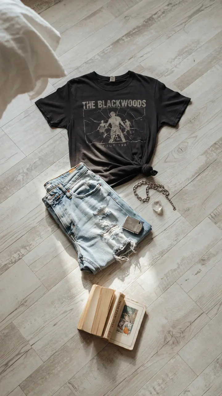 The Oversized Band Tee — Your Soft Grunge Foundation