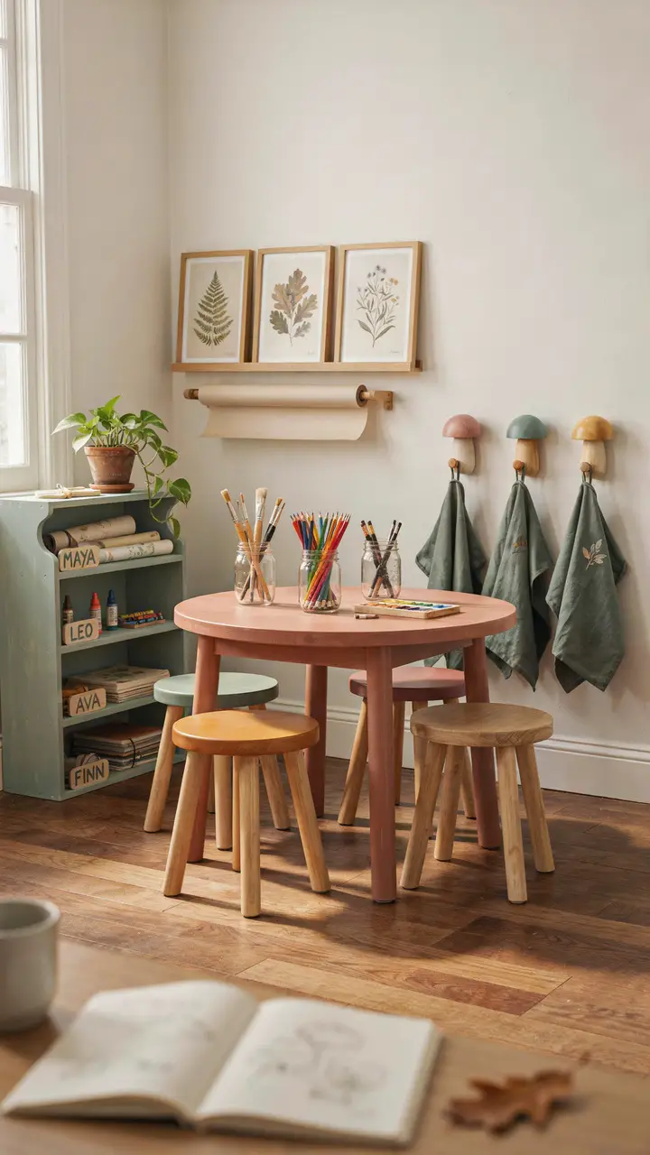 Enchanted Forest Art Studio Corner