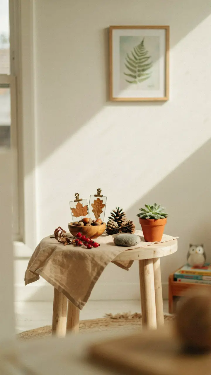 Seasonal Nature Table — A Living Corner That Changes with the Year
