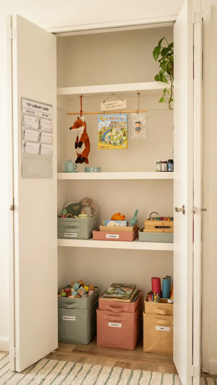 The Under-Bed Style Toy Library Closet