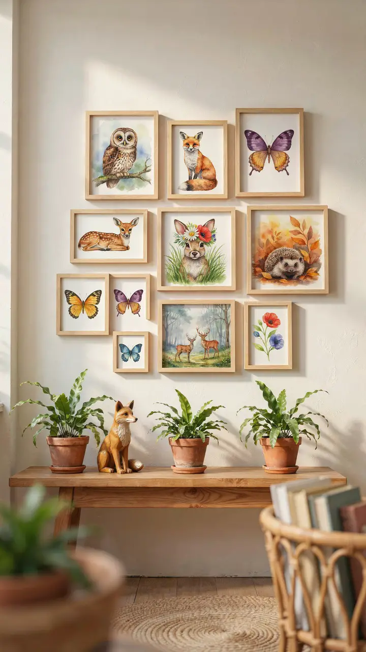 Woodland Animal Gallery Wall