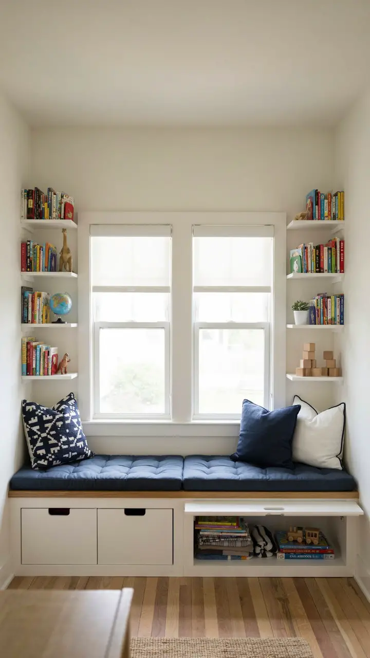 Built-In Window Seat Storage
