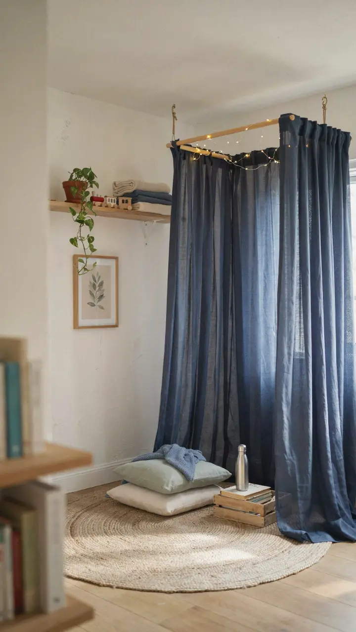DIY Hanging Canopy Play Zone