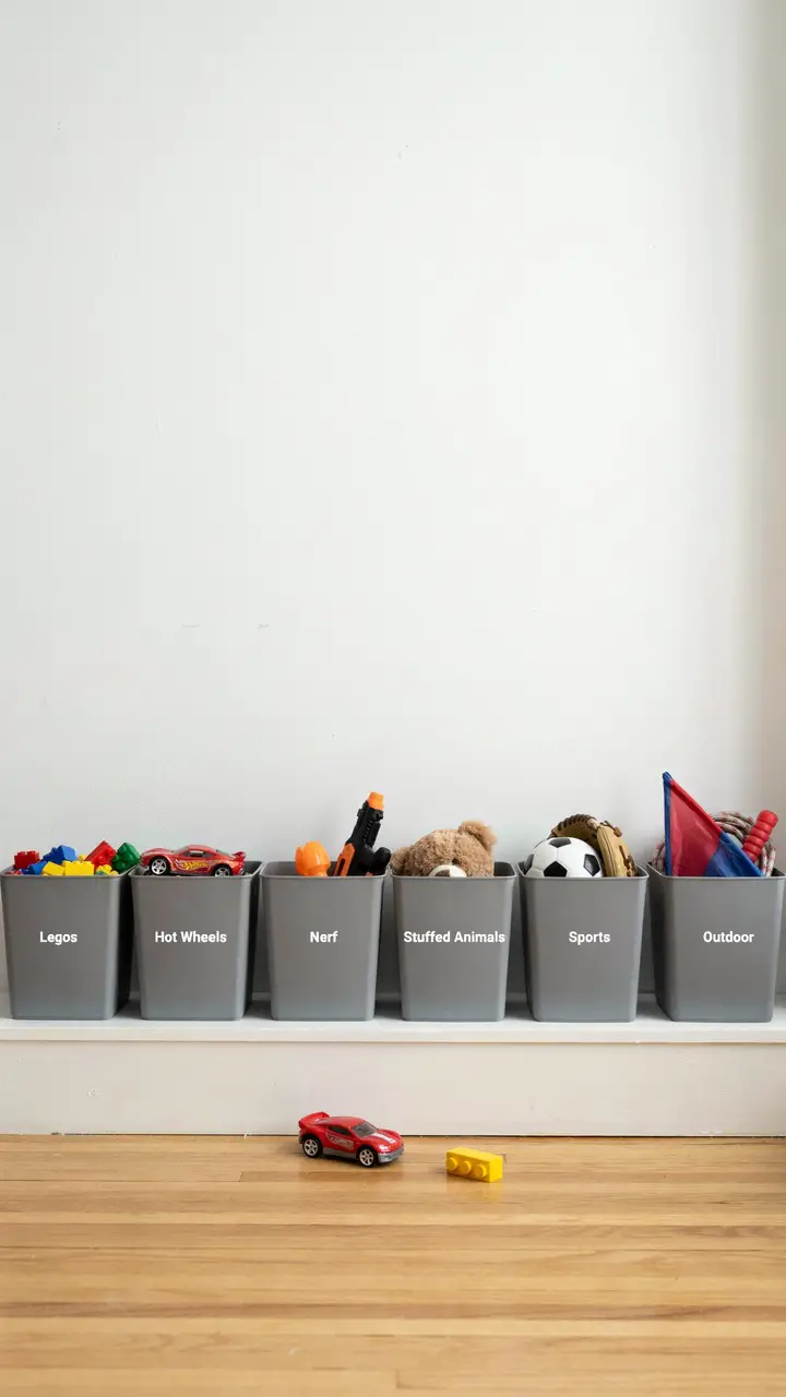 Deep Open-Top Bins for Bulky Toys