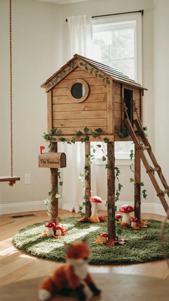 Enchanted Treehouse Playhouse in the Room