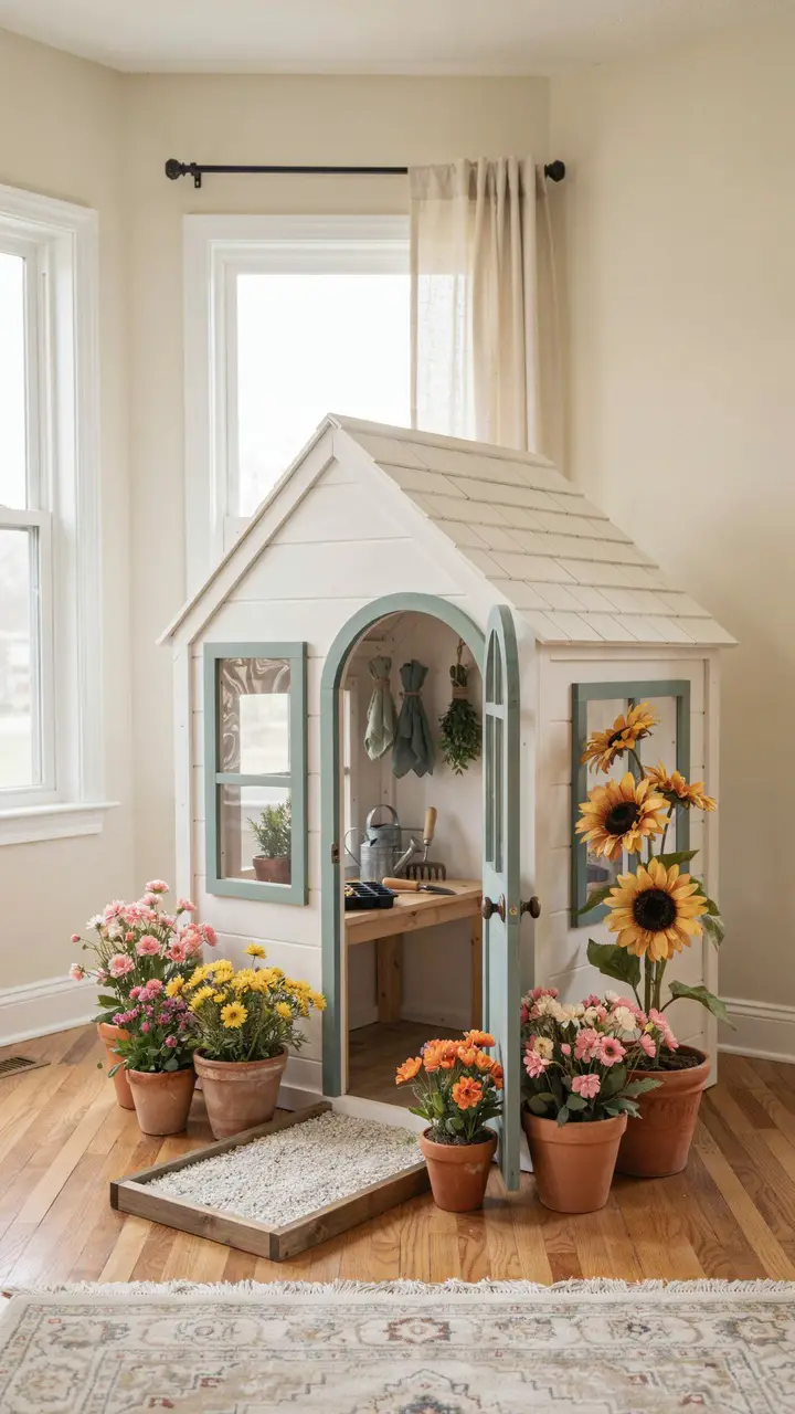 Flower Garden Greenhouse Playhouse