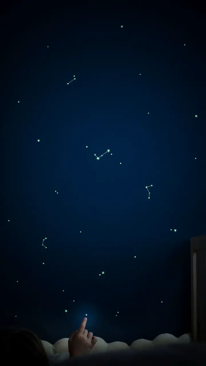 Glow-in-the-Dark Star Map Ceiling