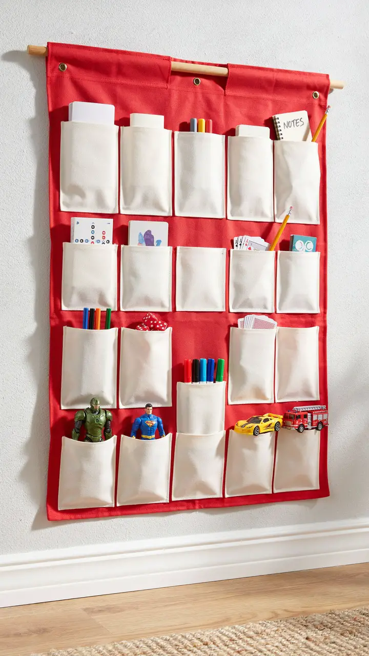 Hanging Canvas Storage Pockets