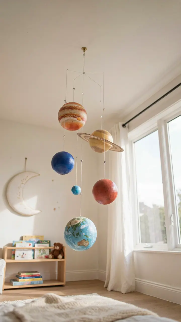 Planet Mobile and Hanging Celestial Decor