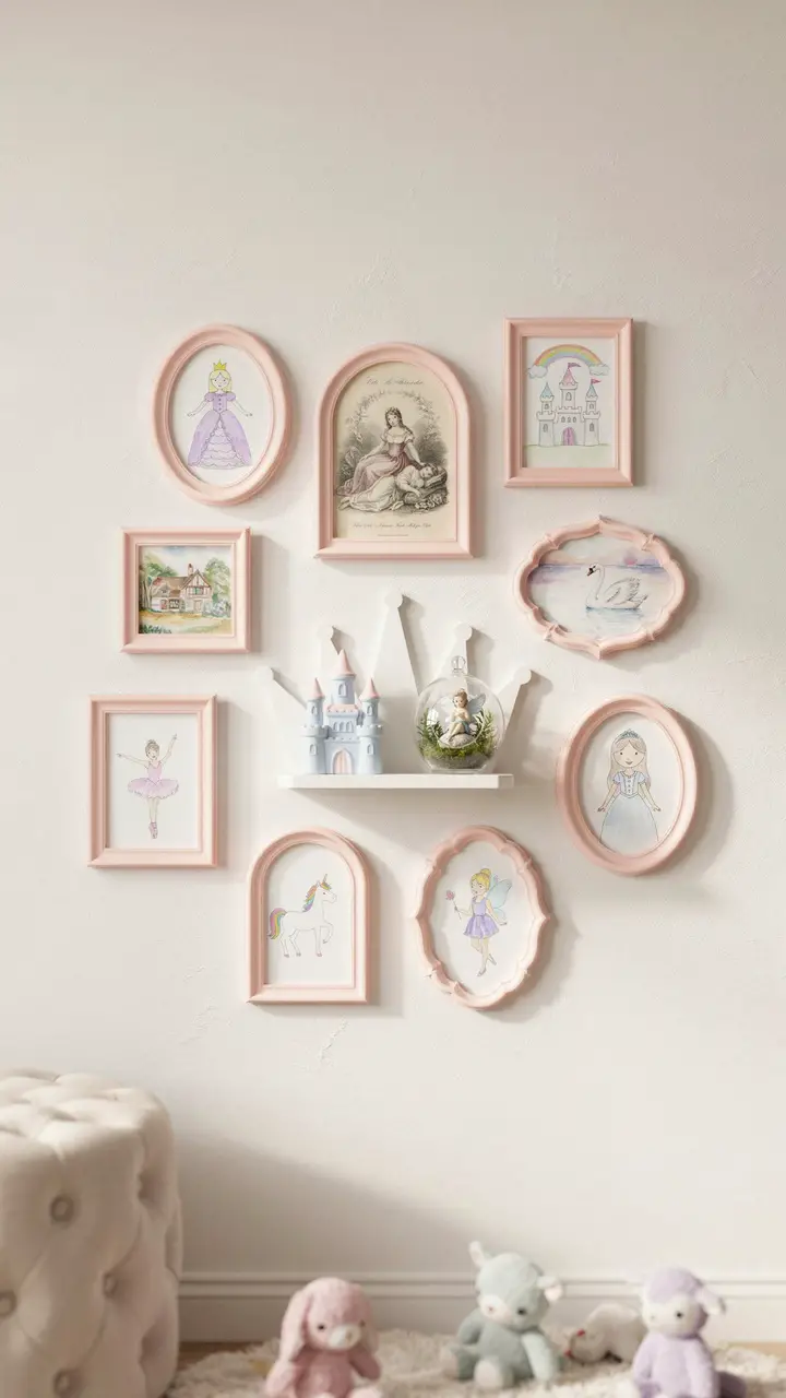 Princess Art Gallery Wall