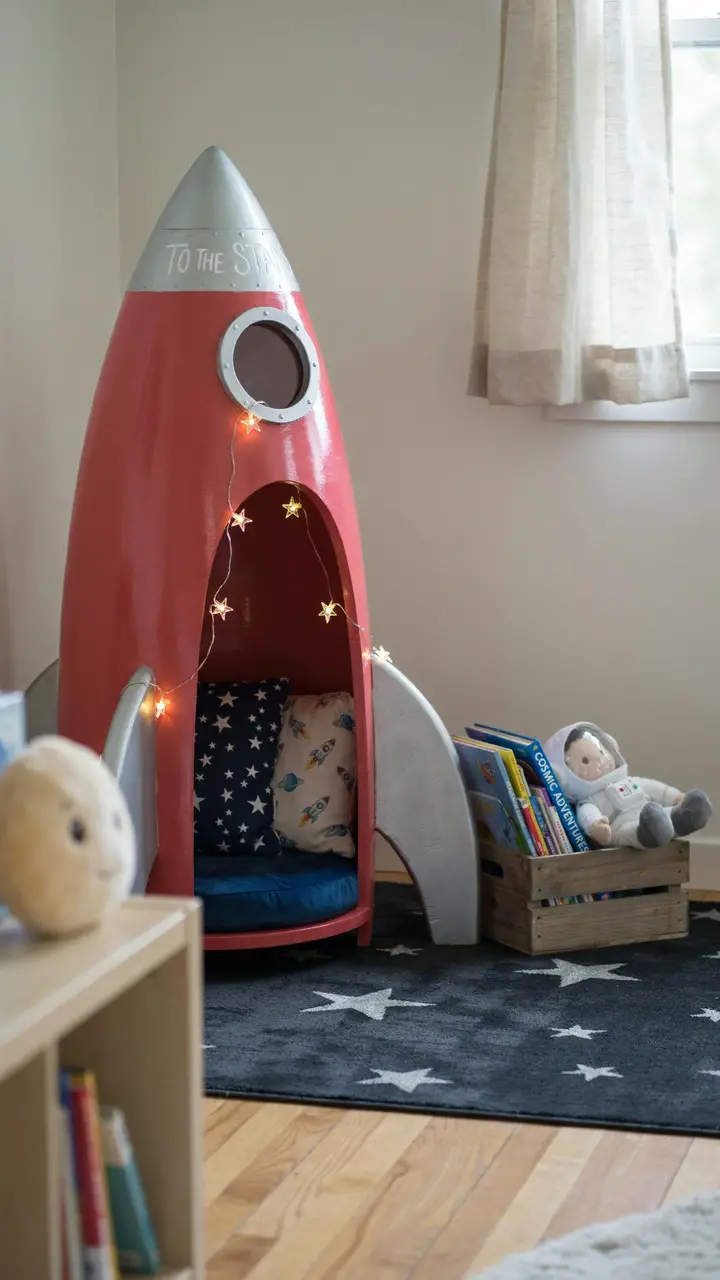 Rocket Ship Reading Nook