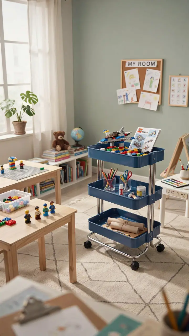 Rolling Cart for Mobile Organization